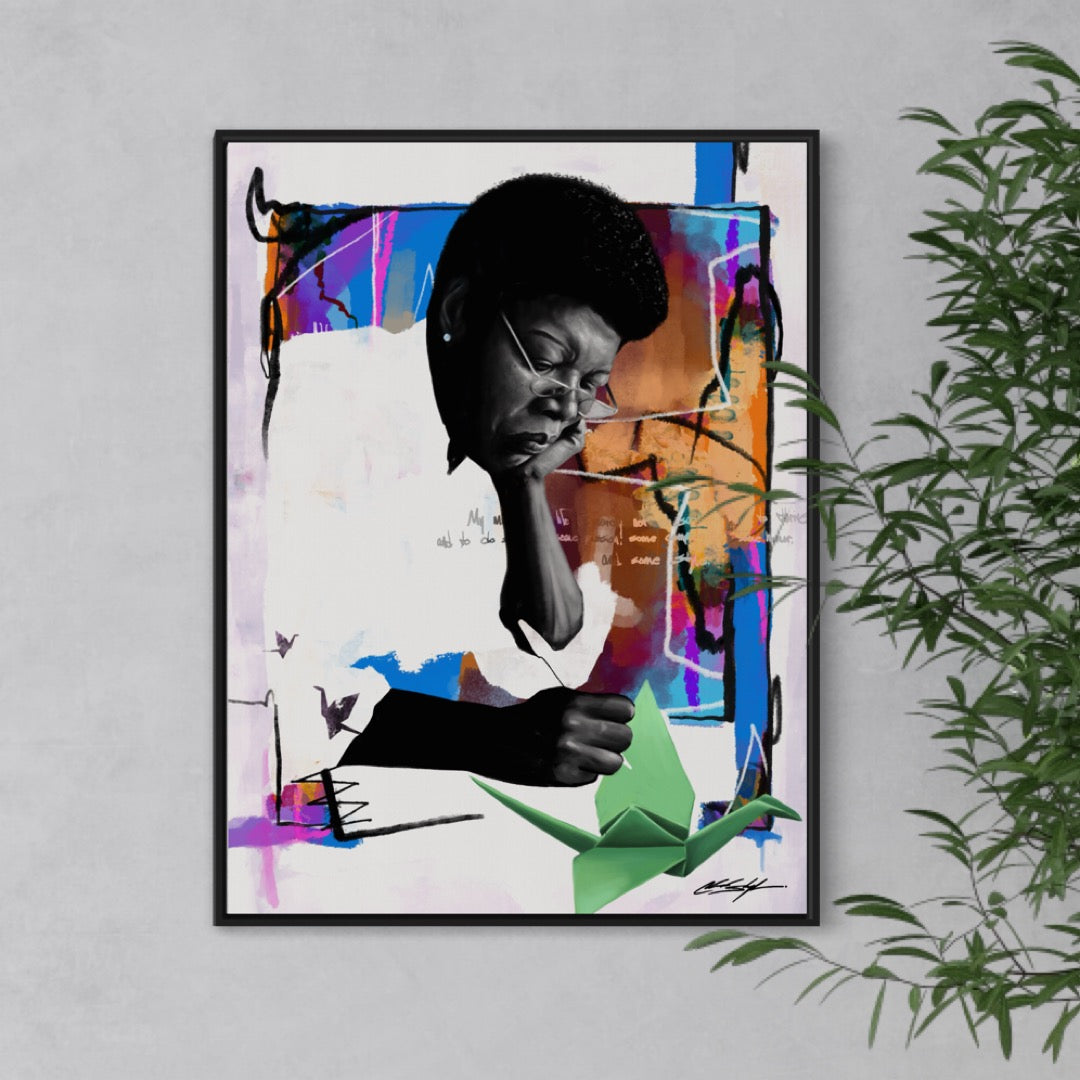 Maya Angelou Art Print | Contemporary Portrait Wall Art