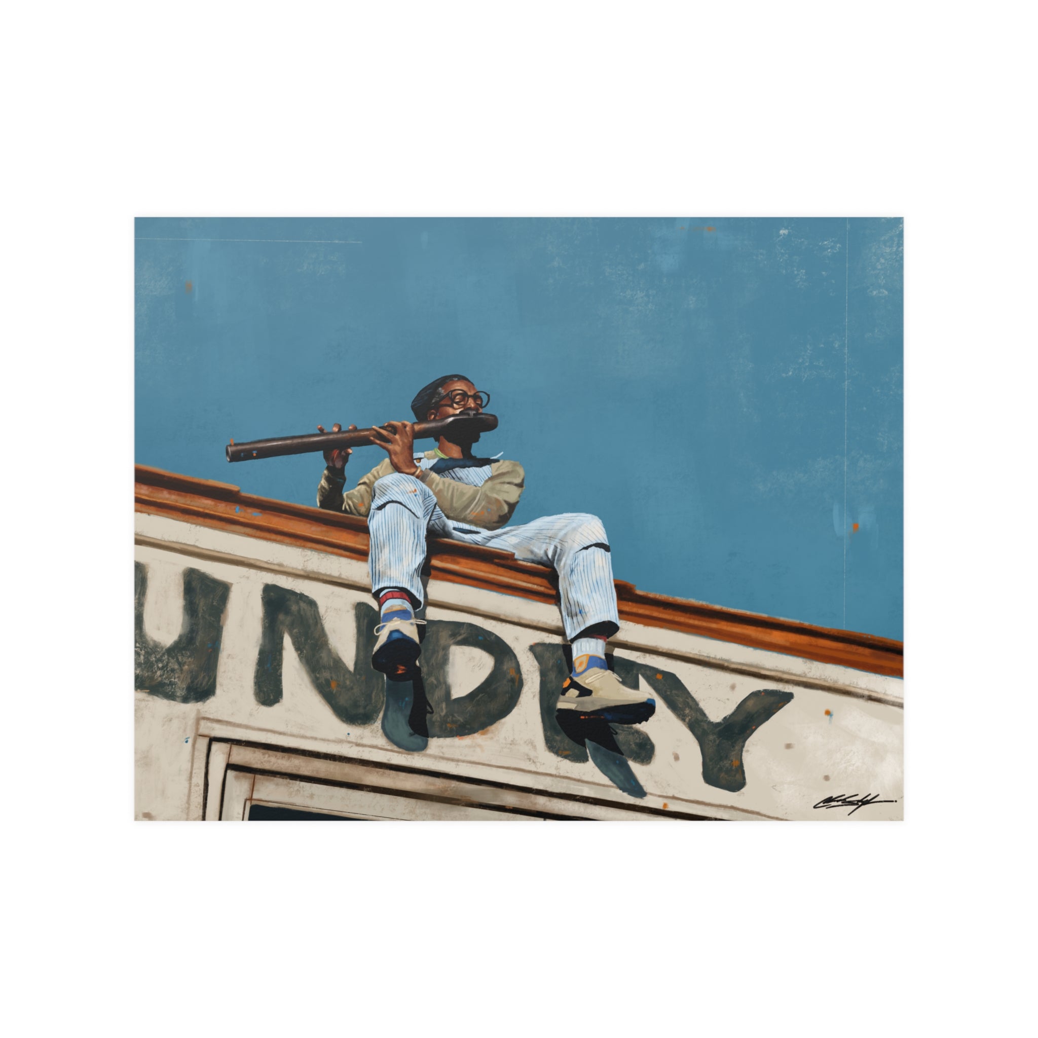 Laundry Service Satin Poster