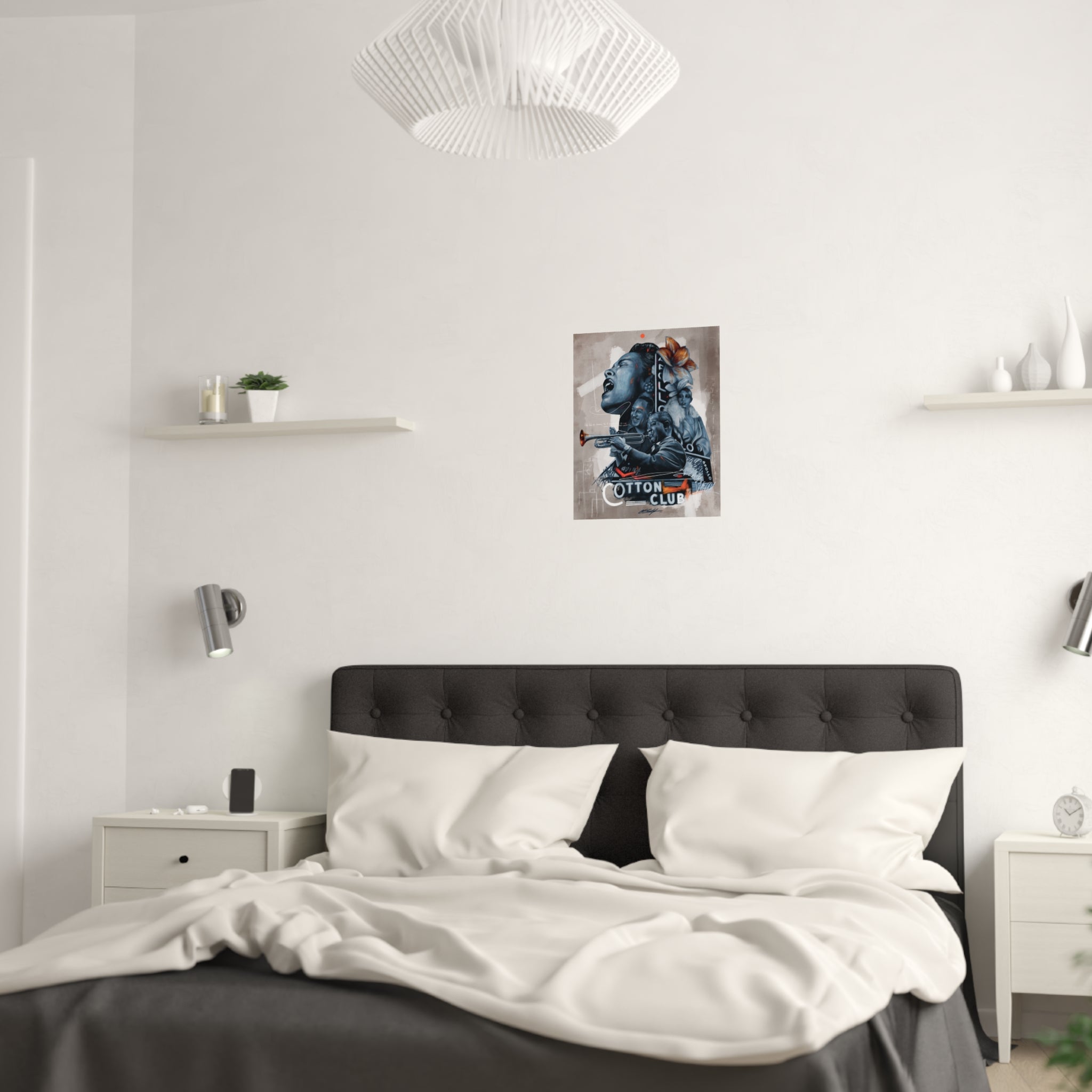 Roses in Harlem Satin Poster