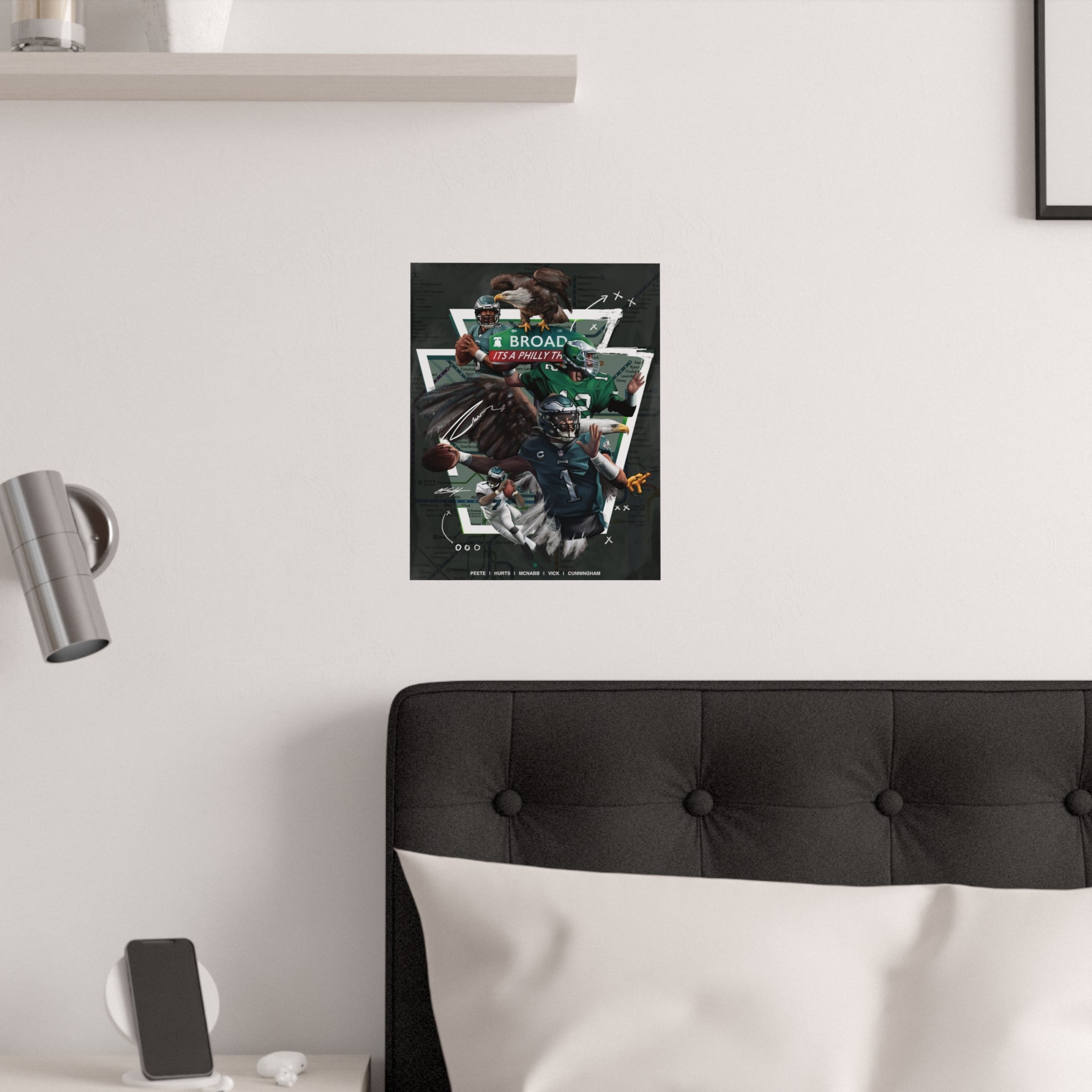 Legacy of Eagles QBs Satin Poster