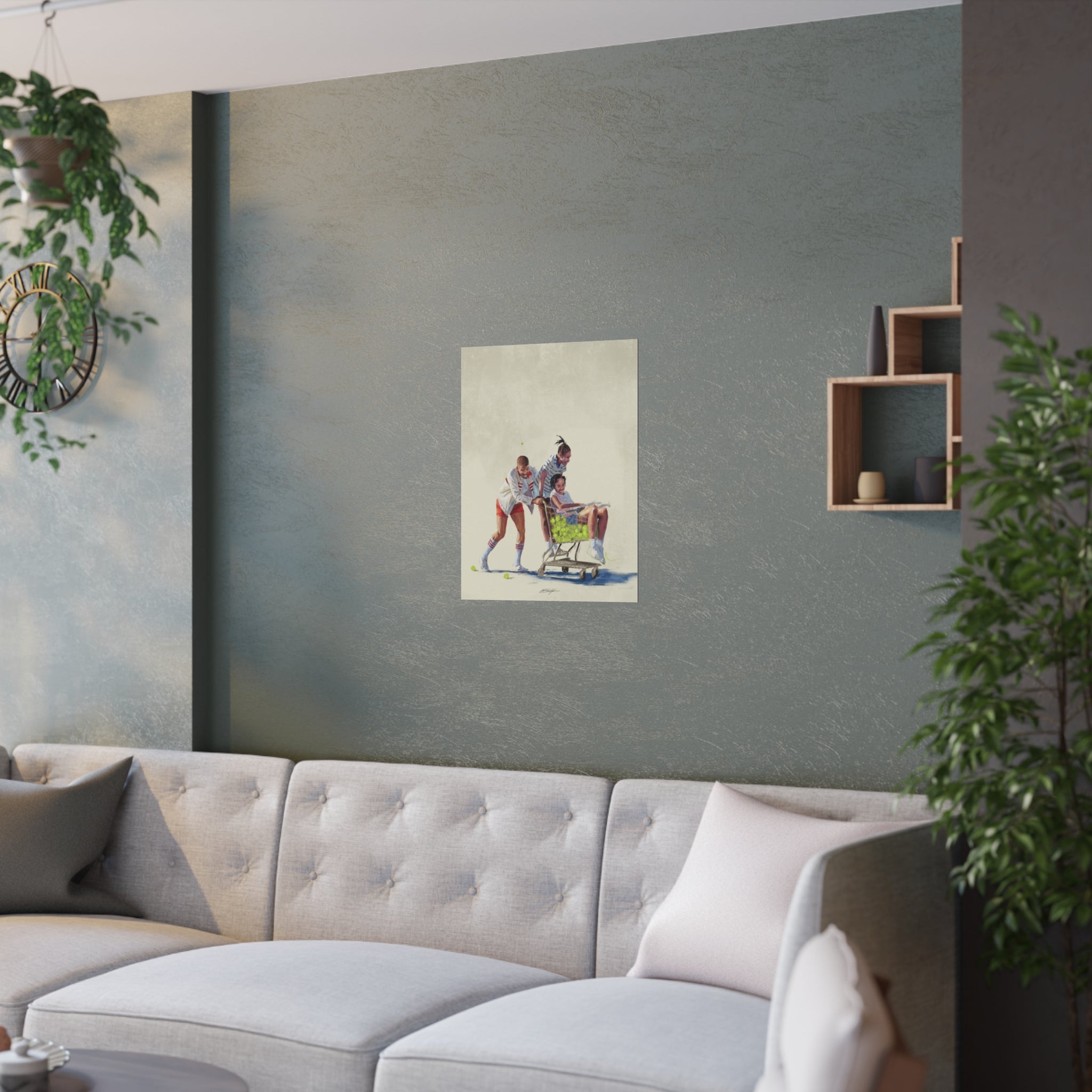 Tennis Dad Satin Poster