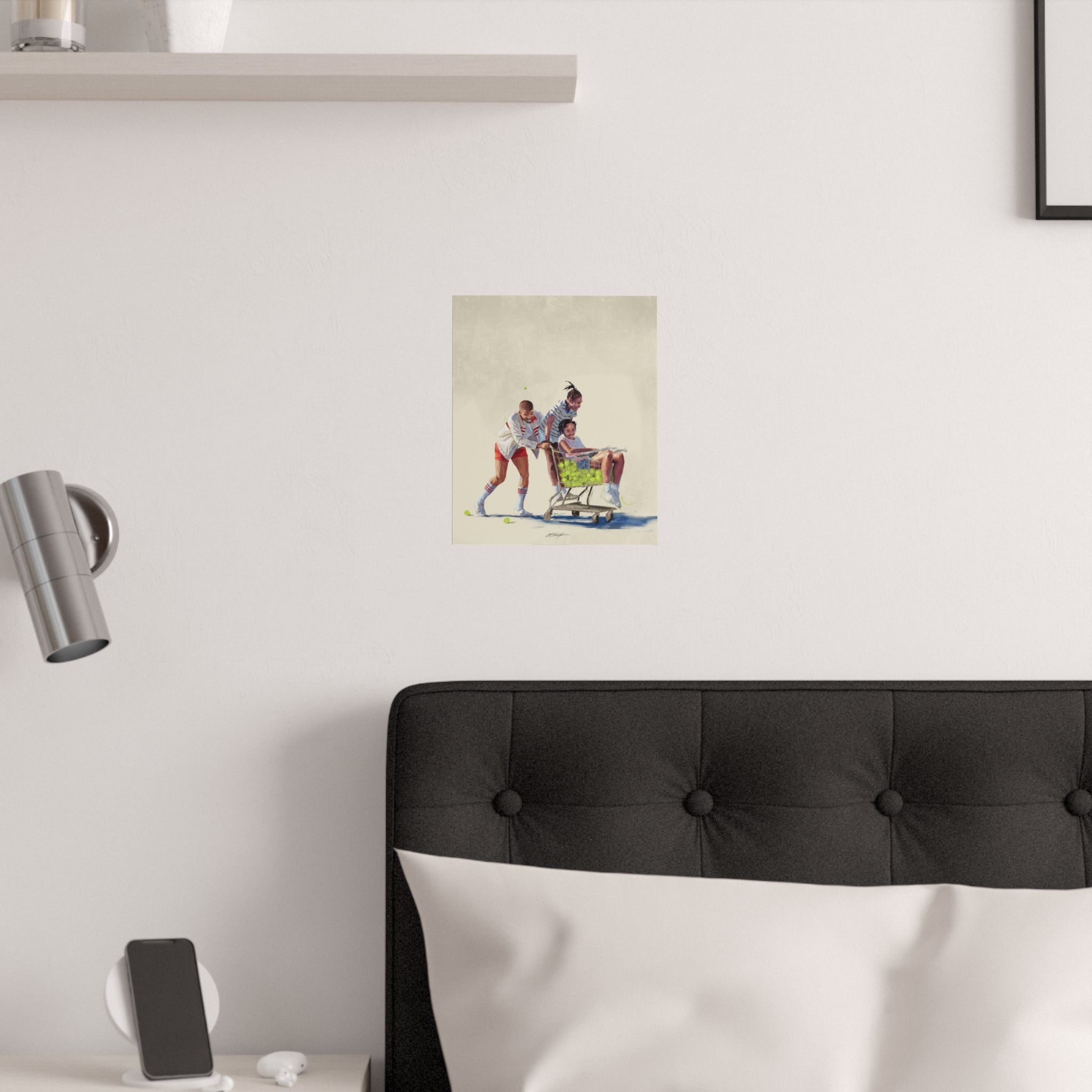 Tennis Dad Satin Poster