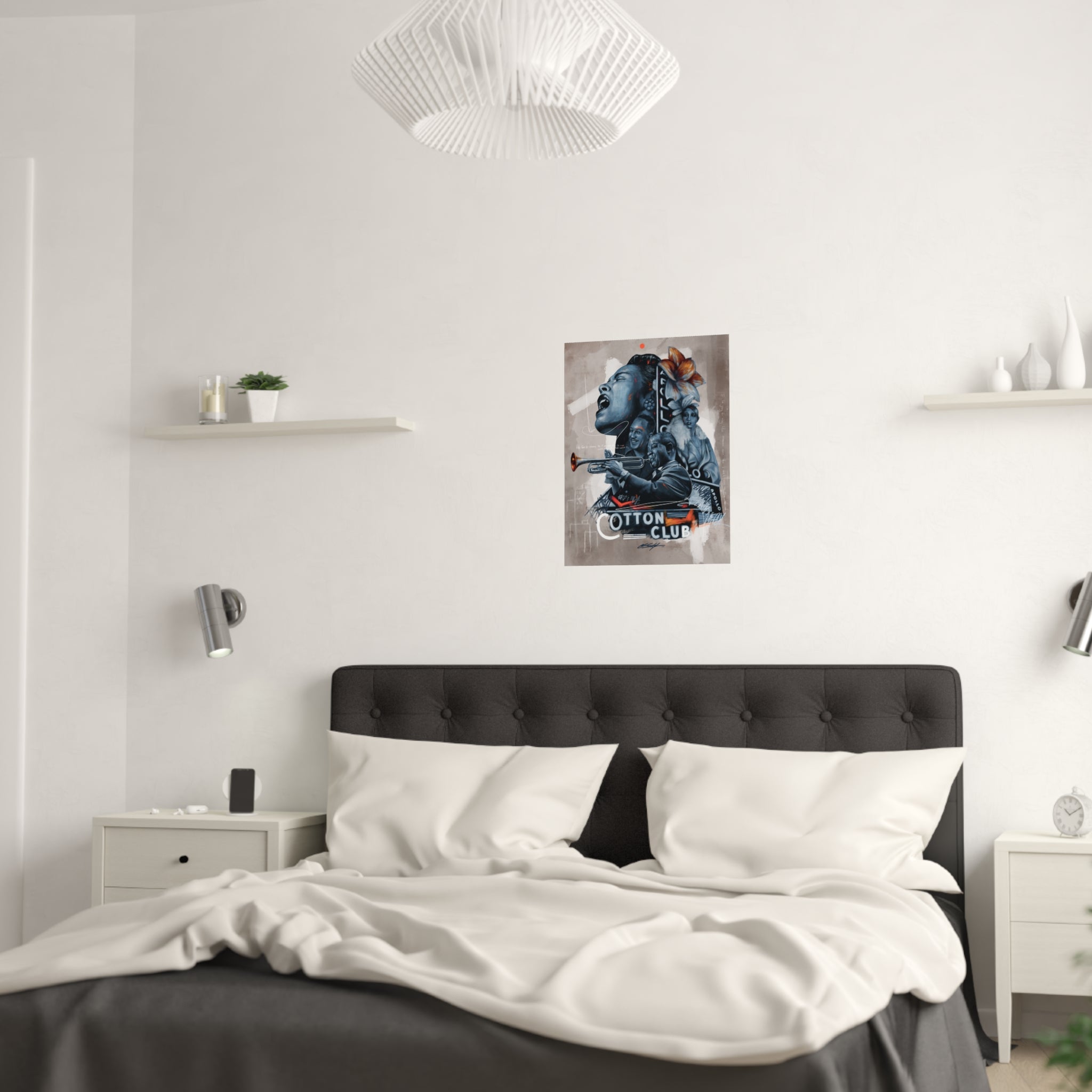 Roses in Harlem Satin Poster