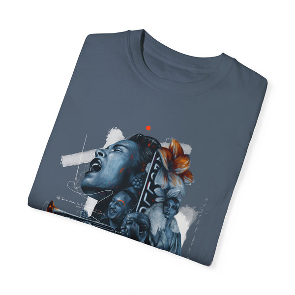 Roses in Harlem Unisex Garment-Dyed T-shirt