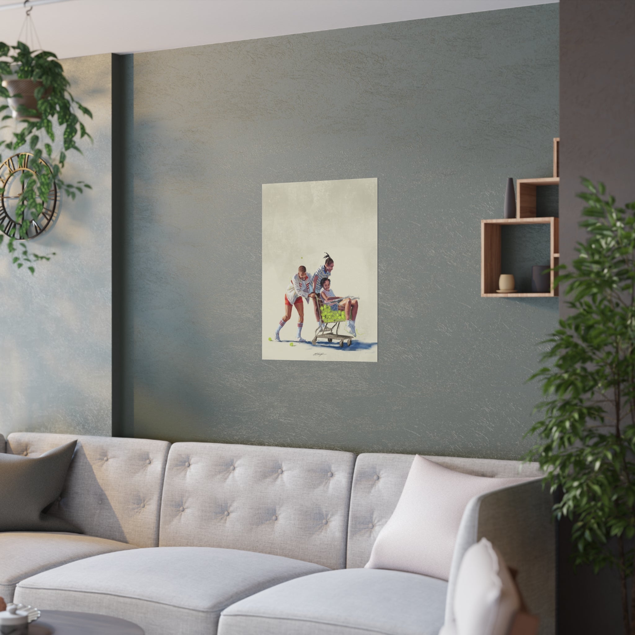 Tennis Dad Satin Poster