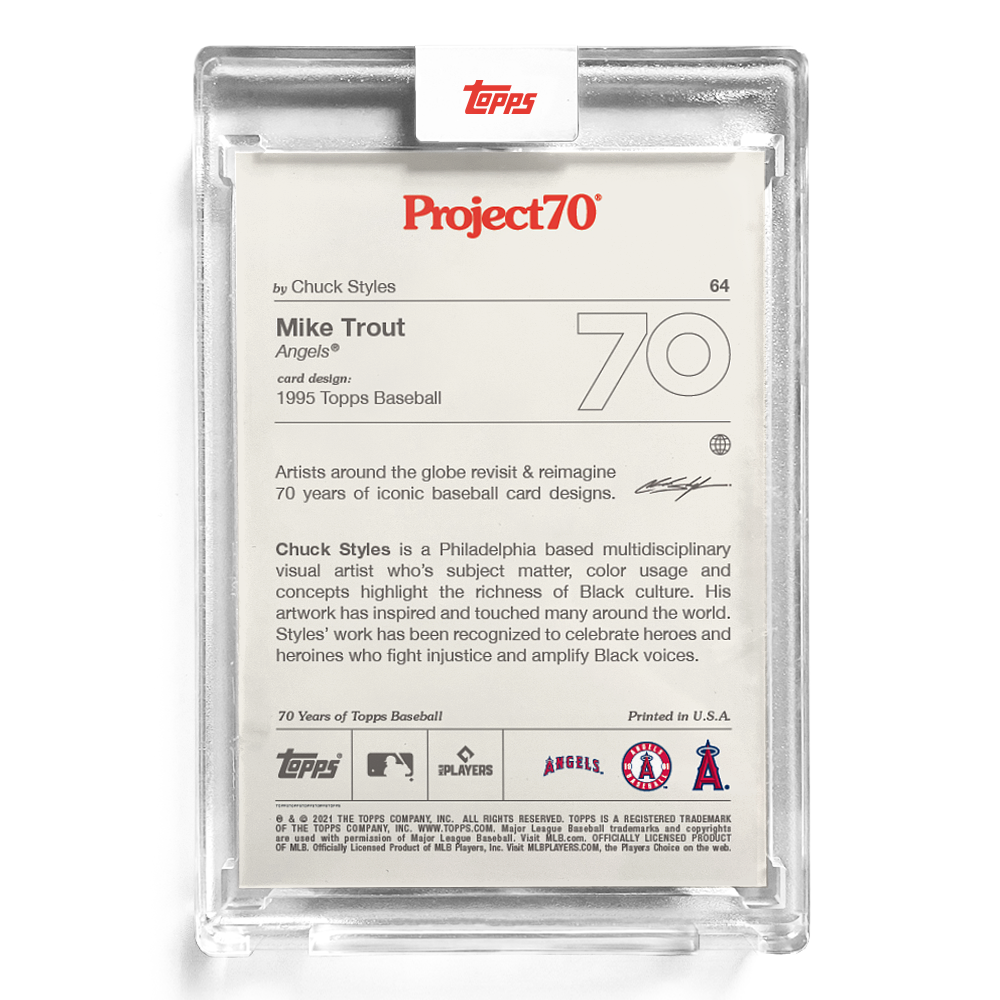 Mike Trout Topps Project70 Card
