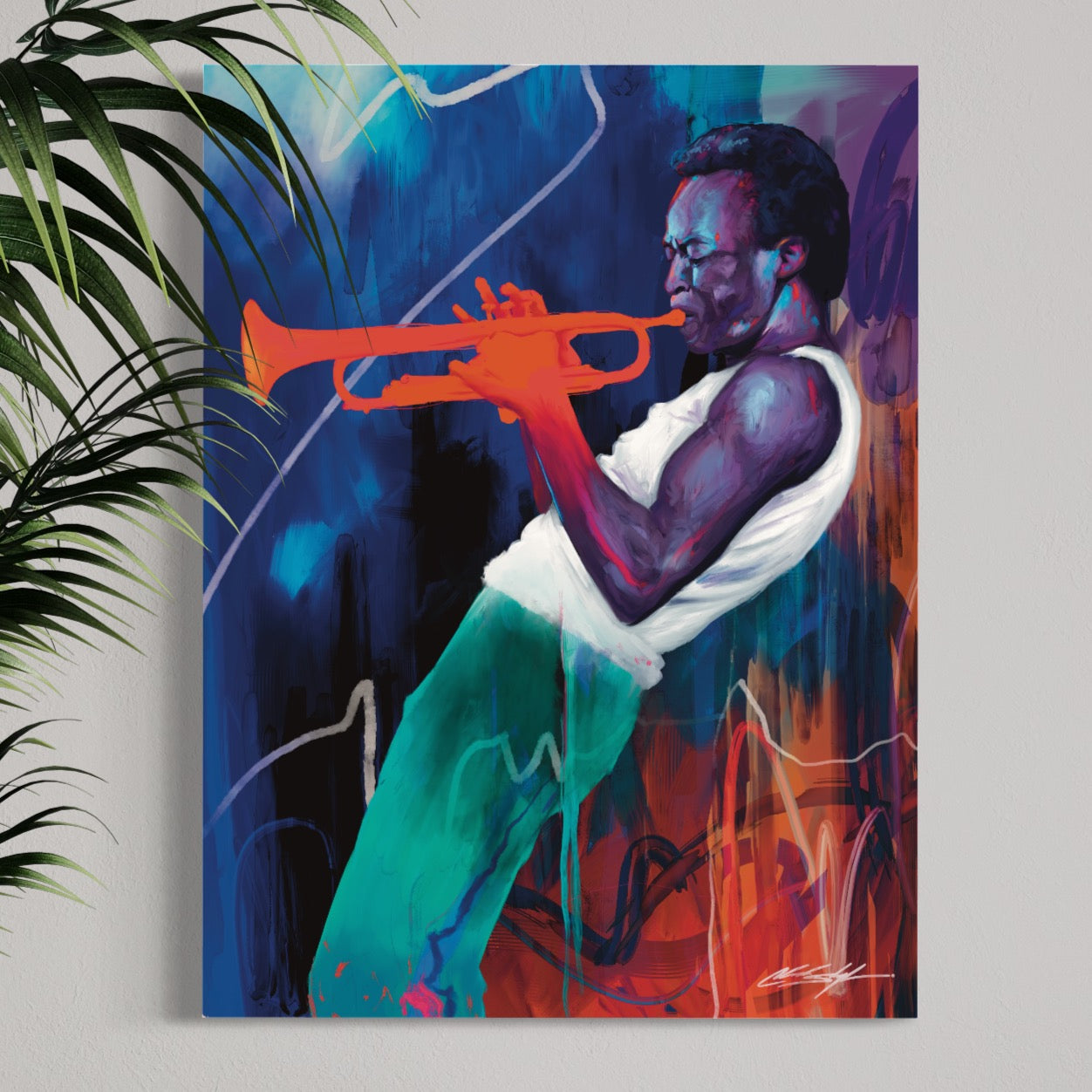 Miles Davis Contemporary Jazz Art