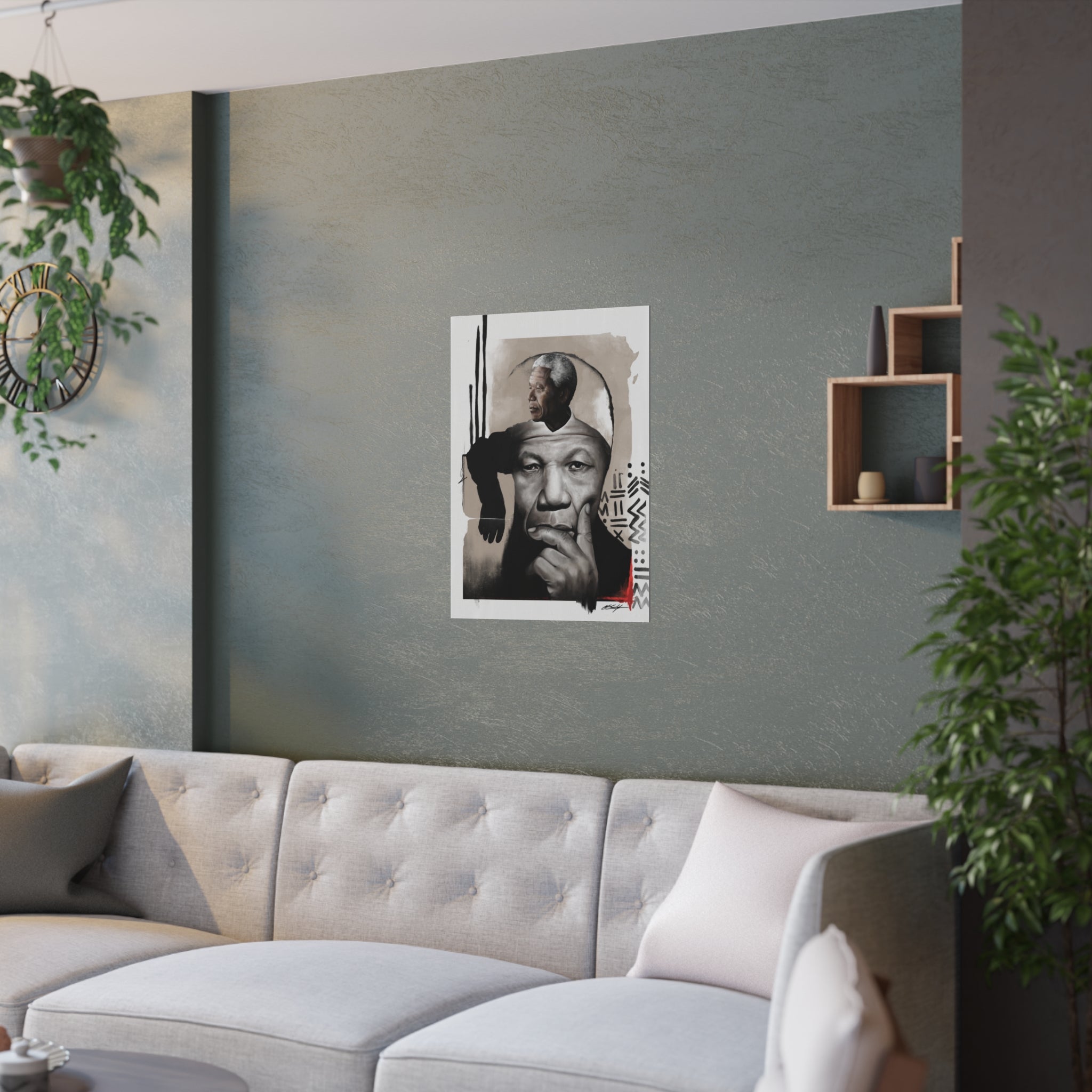 Mandela Satin Poster