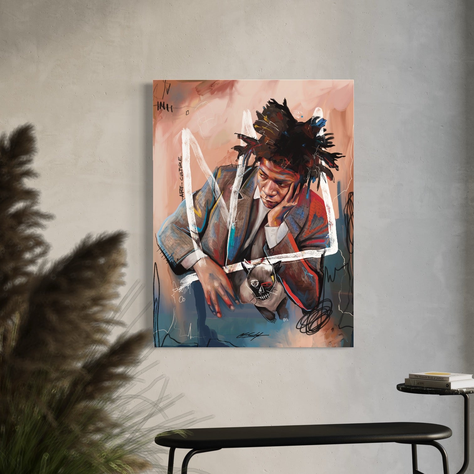 BASQUIAT Art Print | Contemporary Portrait Wall Art