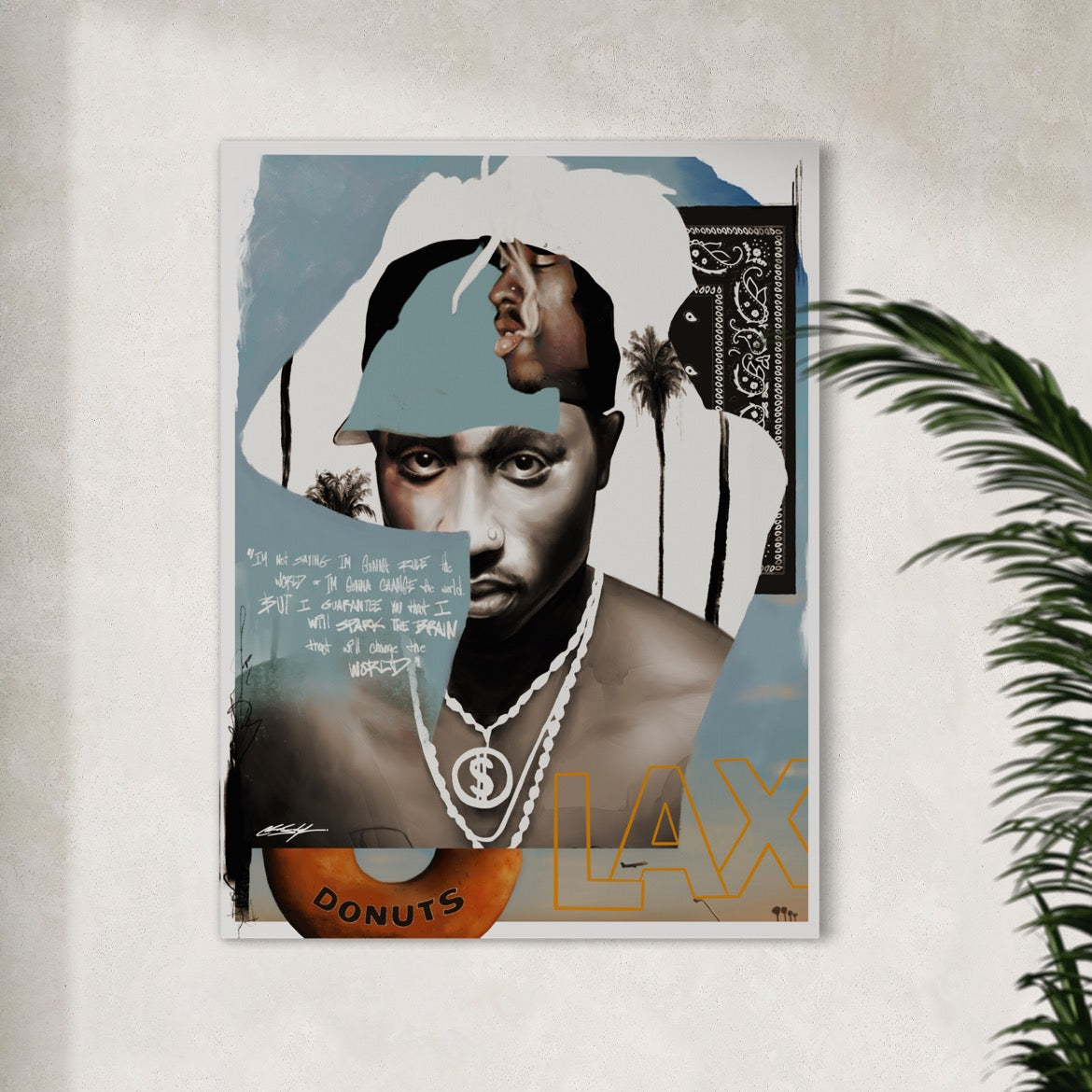Tupac California Love | Contemporary Wall Art
