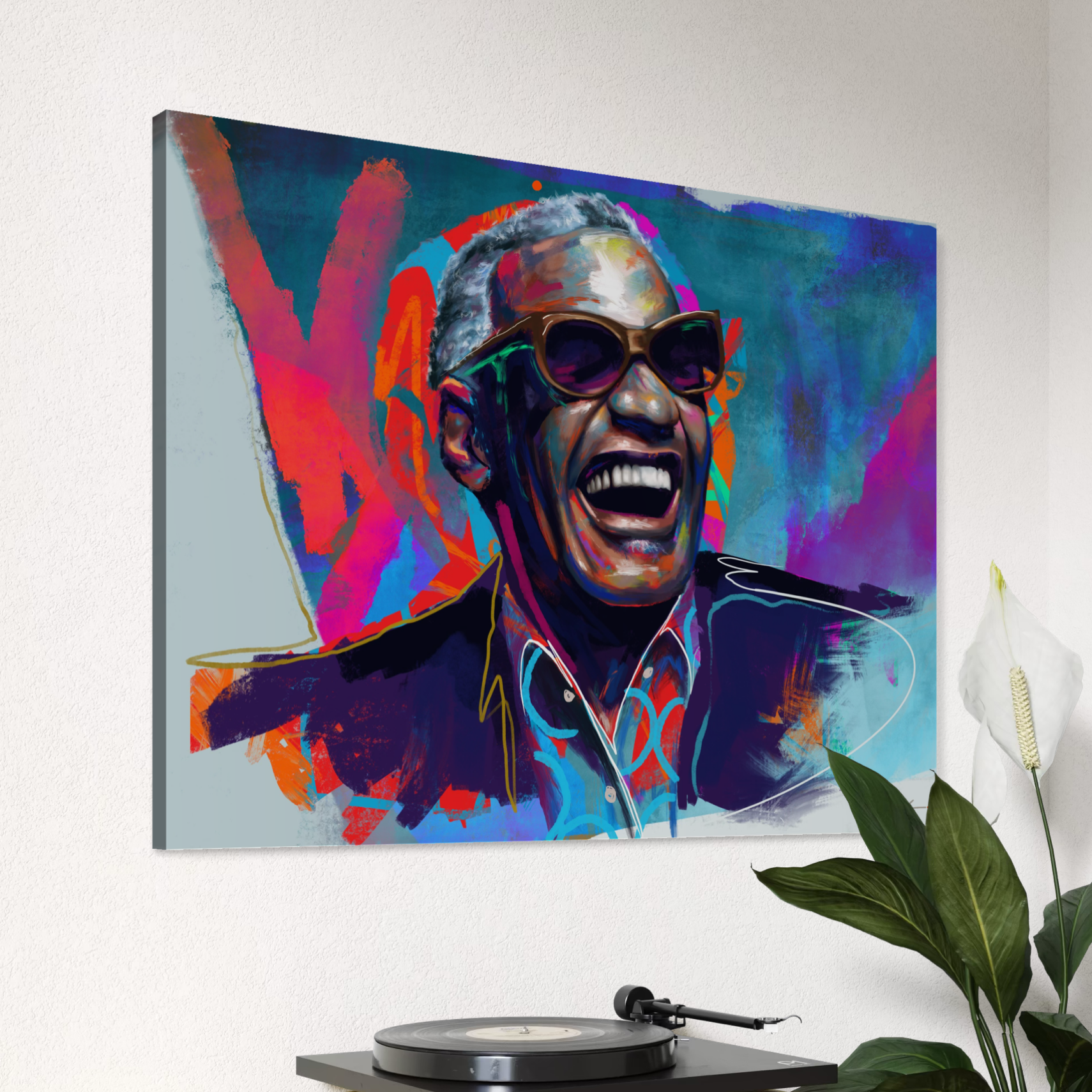 Ray Charles Contemporary Jazz Art