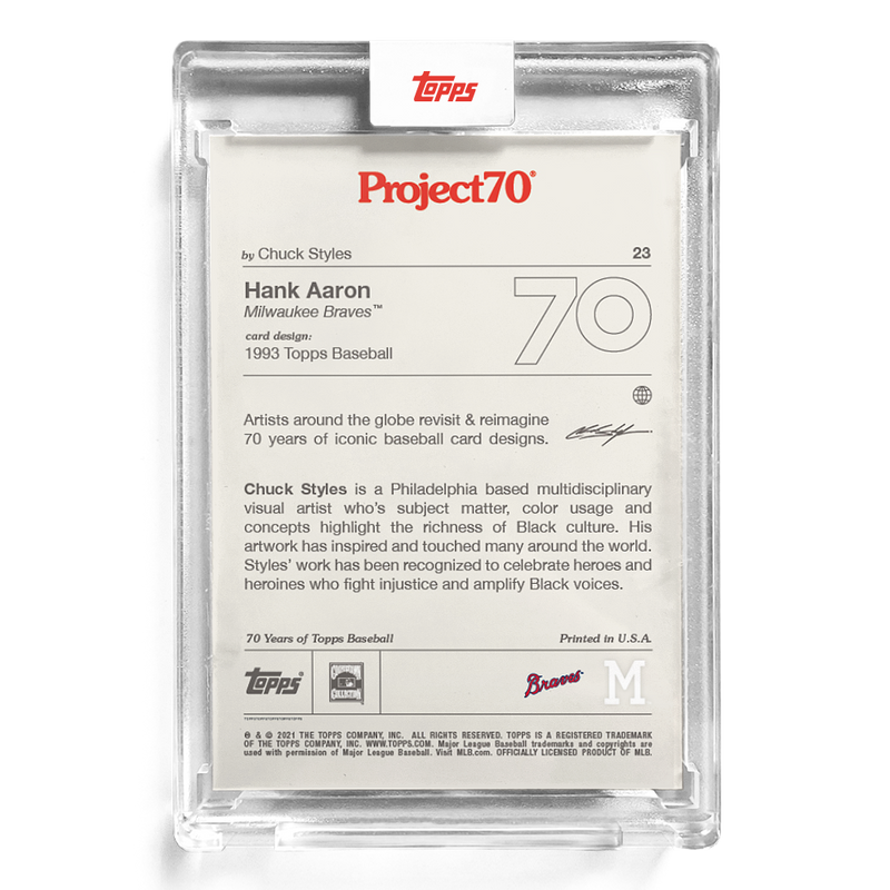 Topps Hank Aaron Project 70 Card