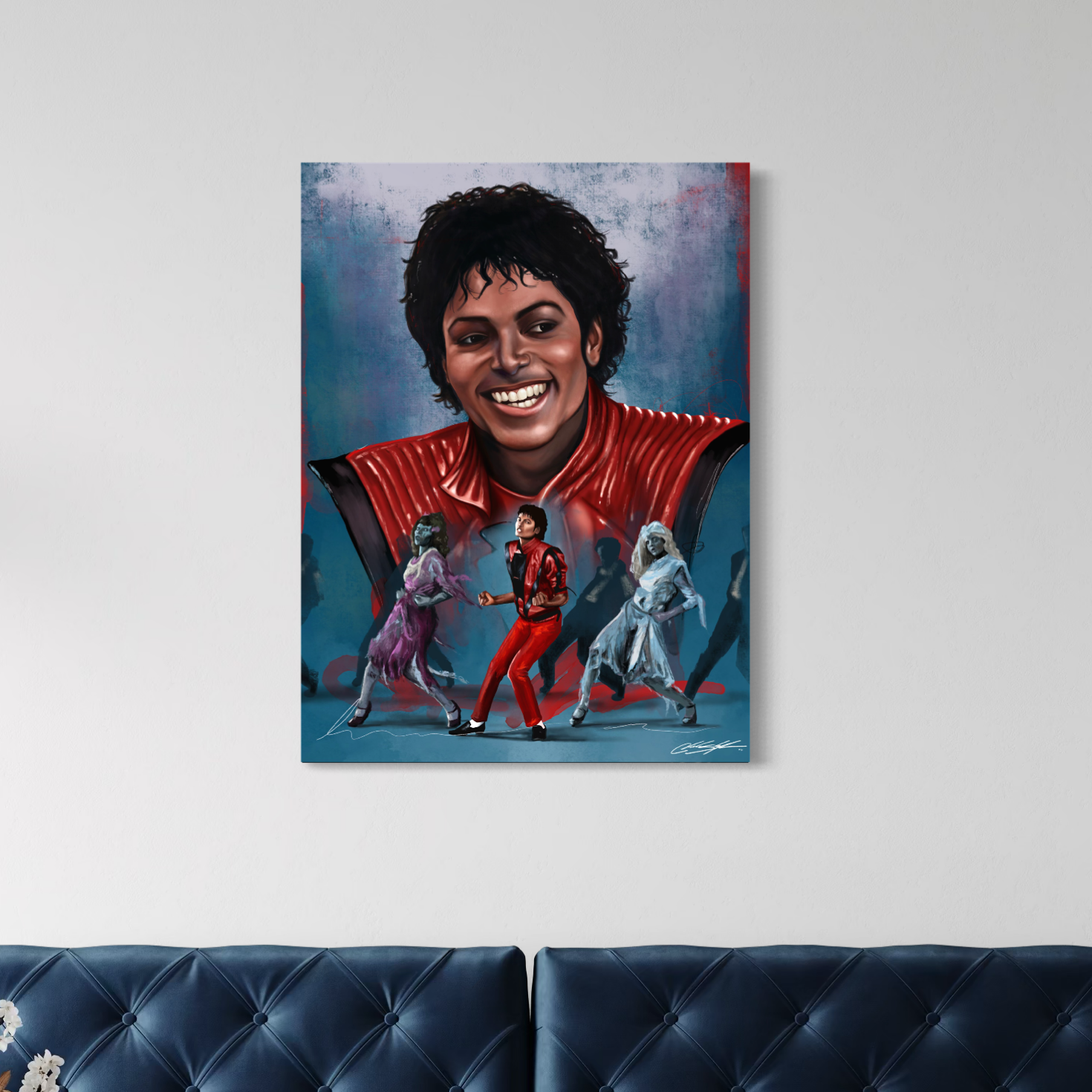 Thriller Michael Jackson | Contemporary Portrait Wall Art