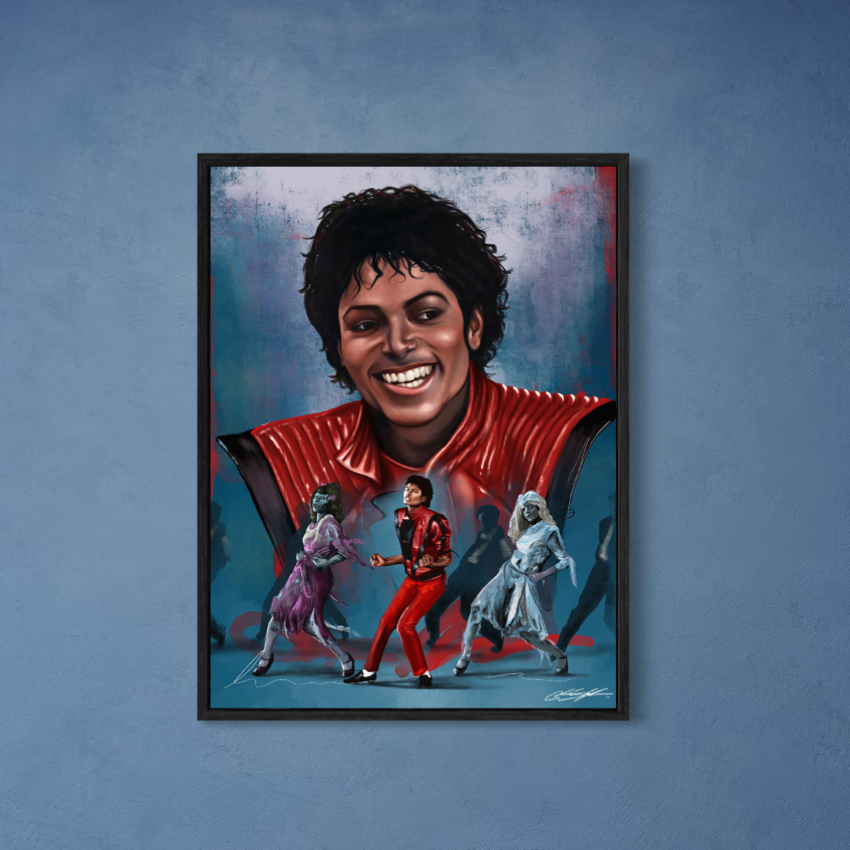 Thriller Michael Jackson | Contemporary Portrait Wall Art