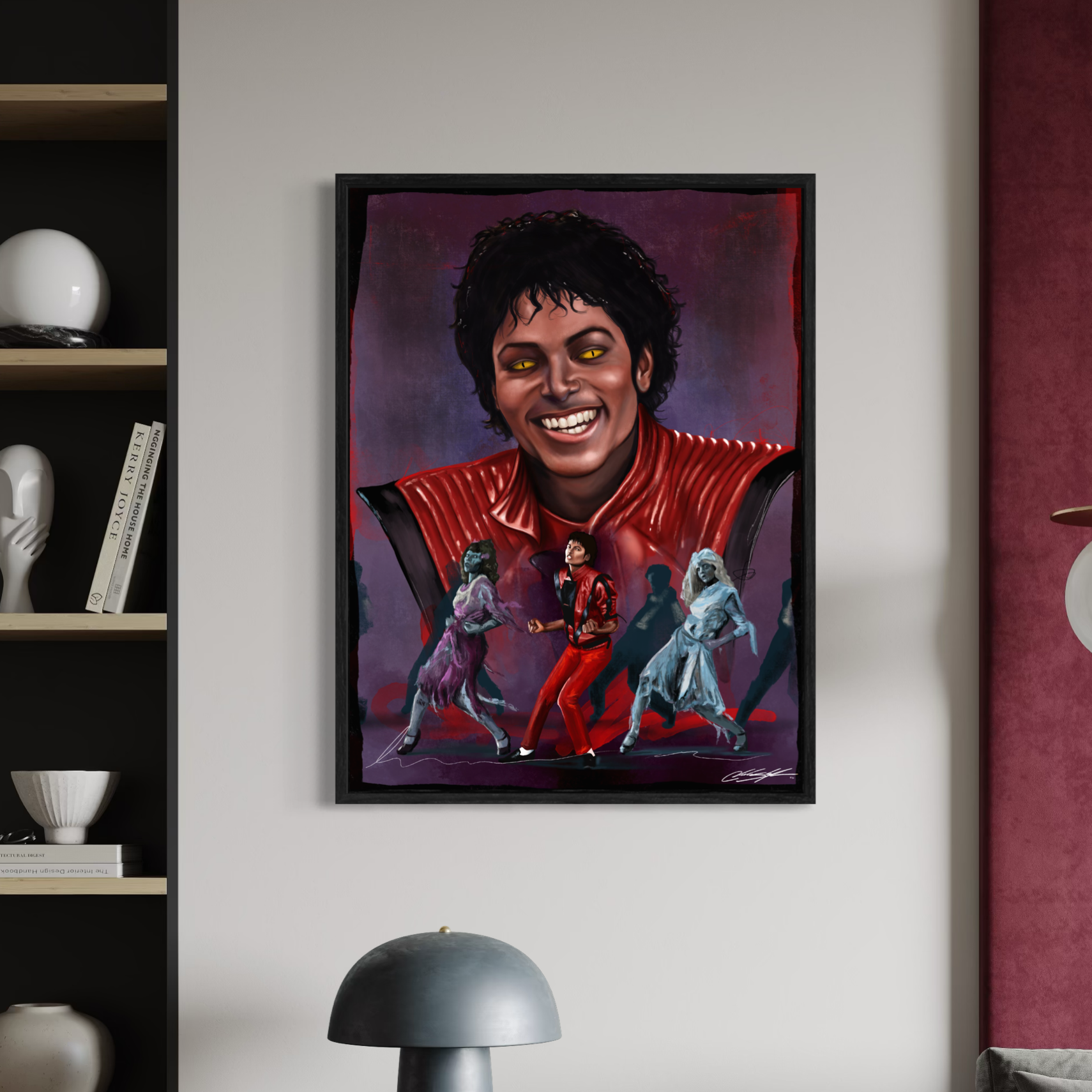 Thriller Michael Jackson Zombie Variant | Contemporary Portrait Wall Art