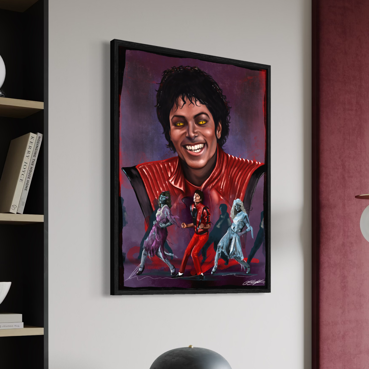 Thriller Michael Jackson Zombie Variant | Contemporary Portrait Wall Art