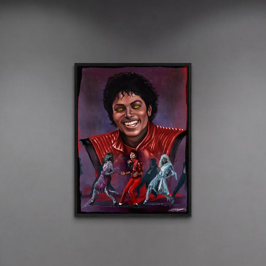 Thriller Michael Jackson Zombie Variant | Contemporary Portrait Wall Art