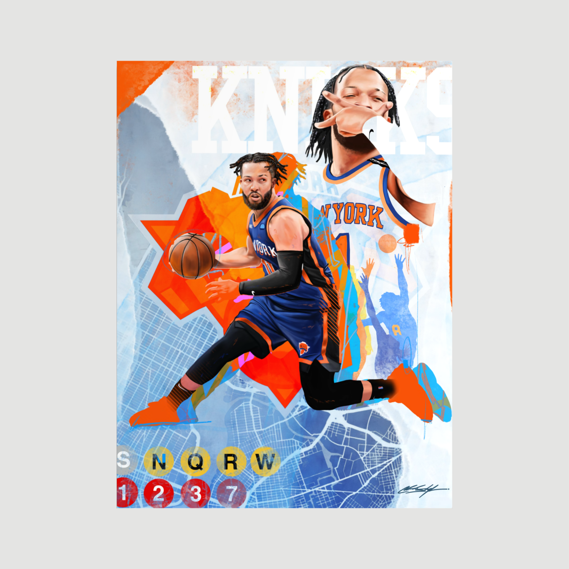 Knicks in 5 | Contemporary Portrait Wall Art
