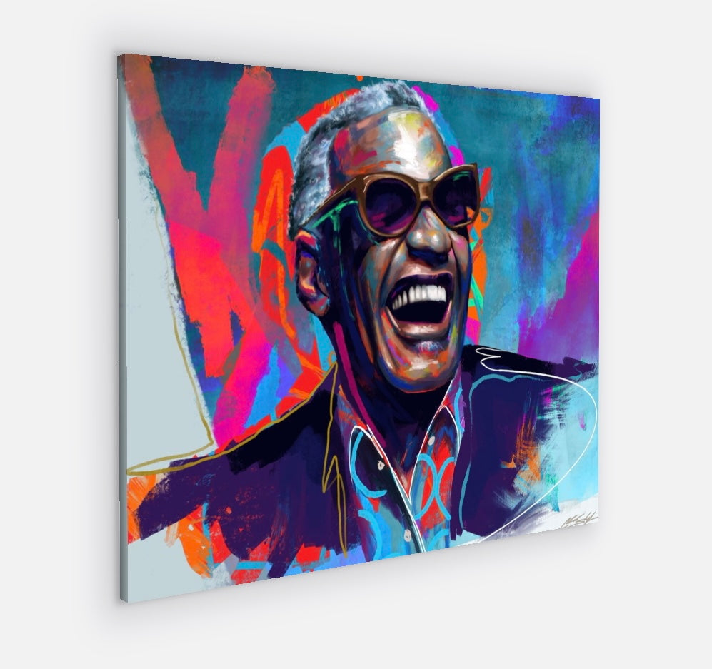 Ray Charles Contemporary Jazz Art