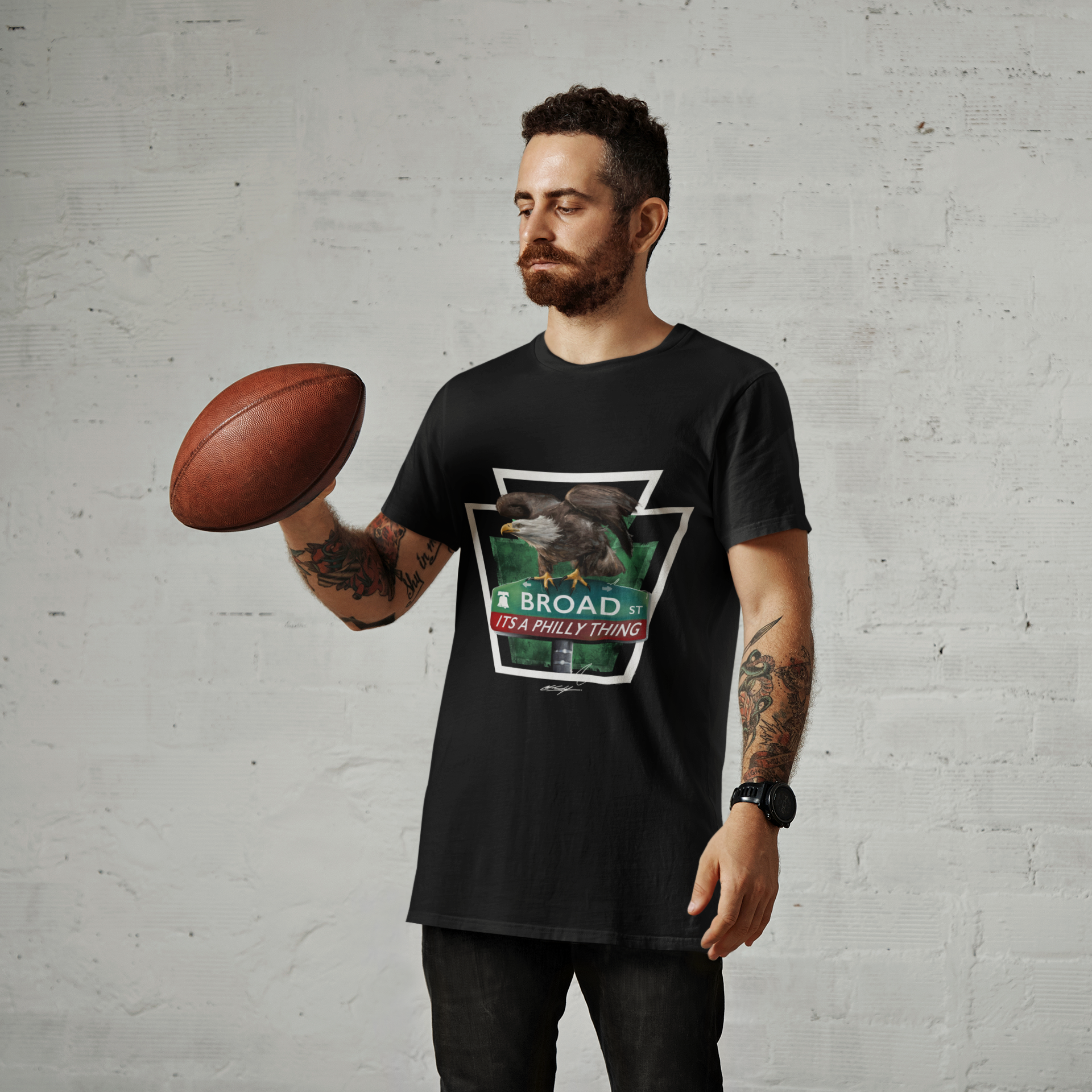ITS A PHILLY THING | EAGLES ON BROAD | Unisex Heavy Cotton Tee