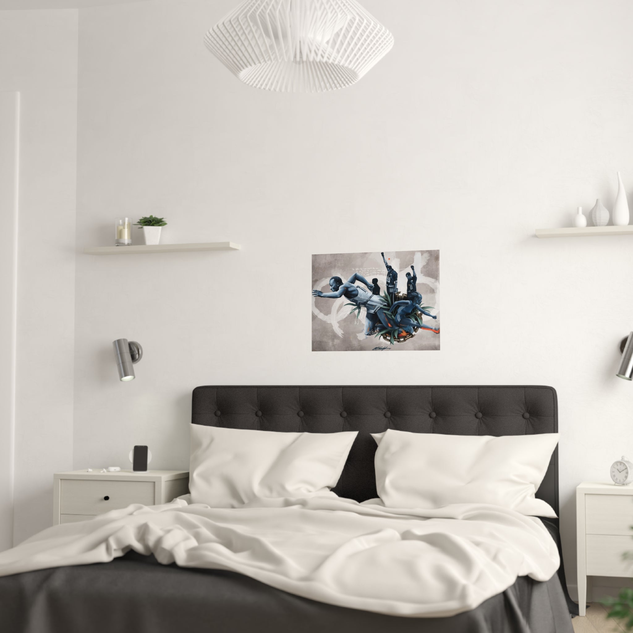 Black for Gold Satin Poster