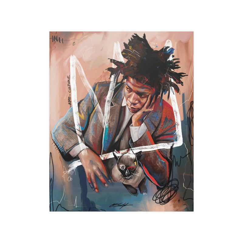 Basquiat Satin Poster