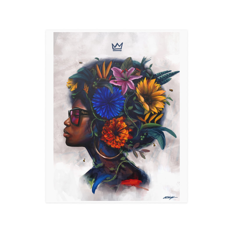 Dope Queen by Nature Satin Poster