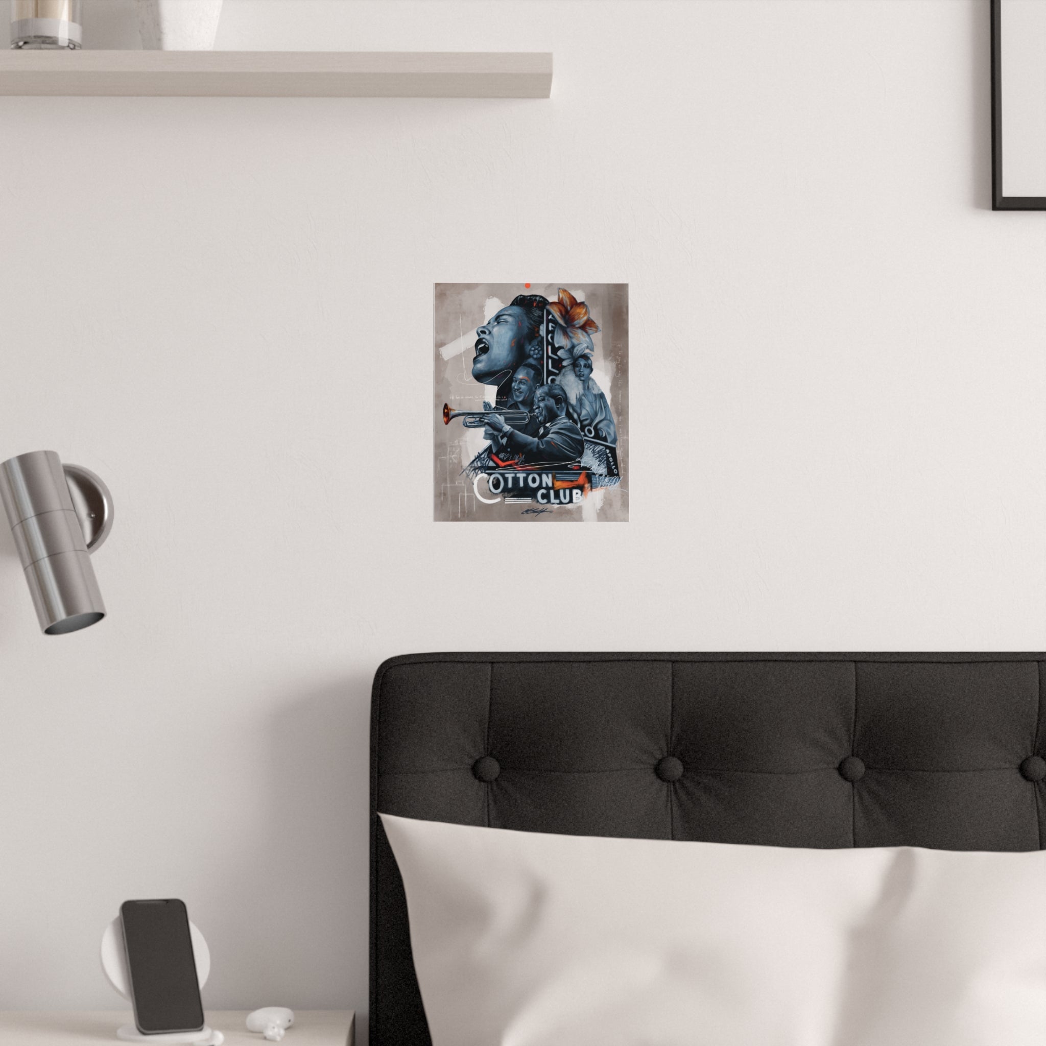 Roses in Harlem Satin Poster