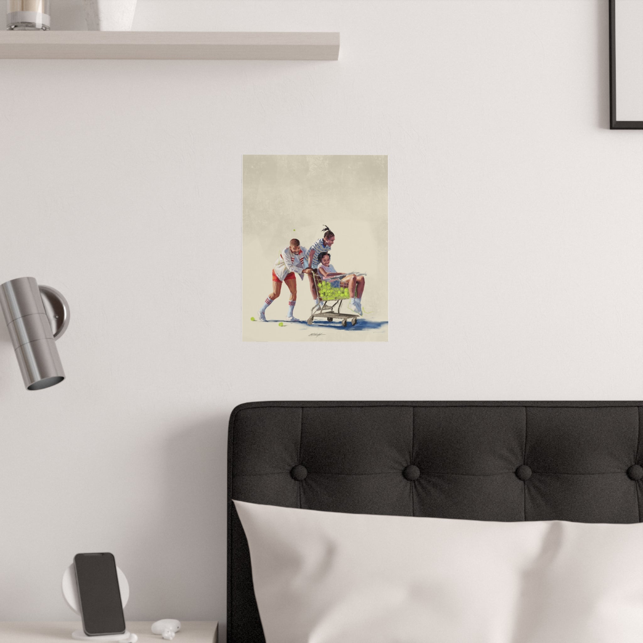 Tennis Dad Satin Poster