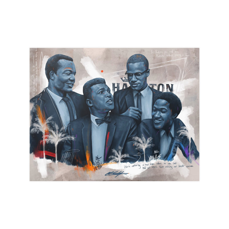Miami Nights Satin Poster