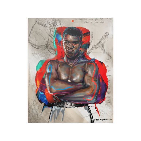 Ali The Greatest Satin Poster