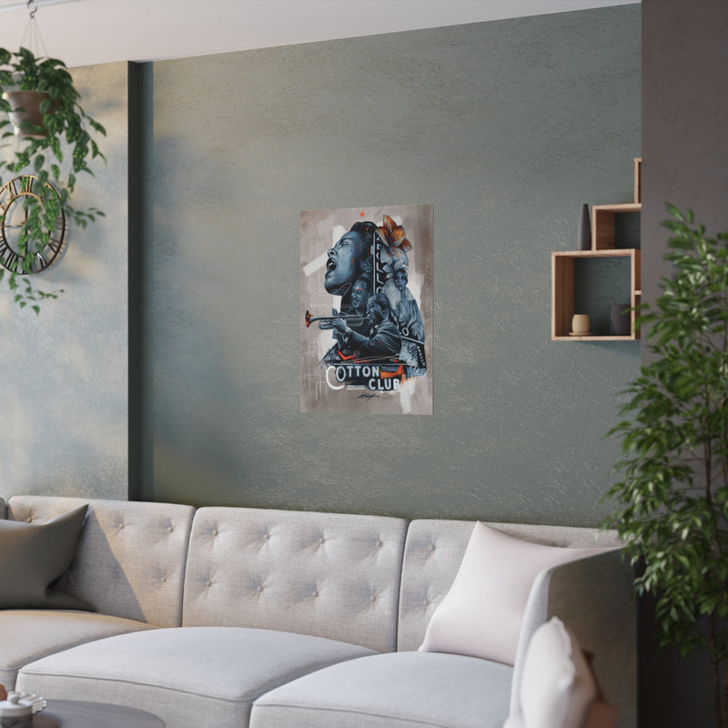 Roses in Harlem Satin Poster