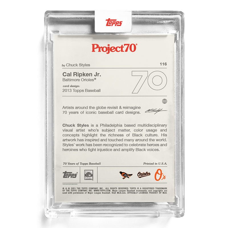 Topps Cal Ripken Jr Project70 Card