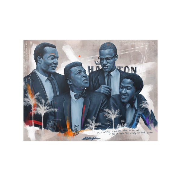 Miami Nights Satin Poster