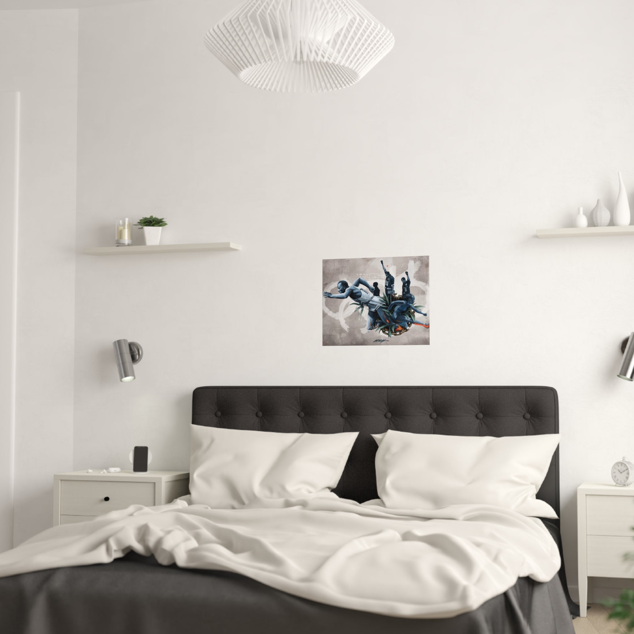 Black for Gold Satin Poster