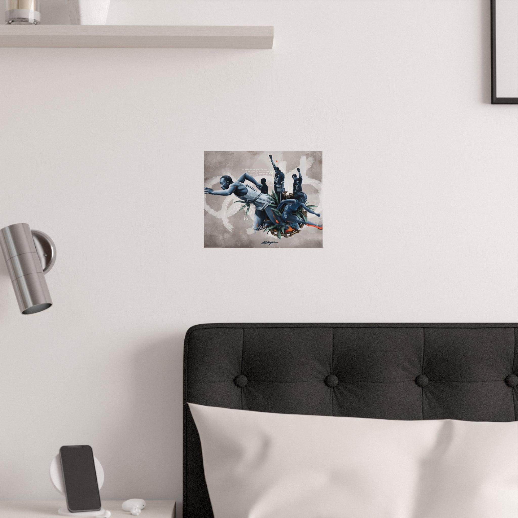 Black for Gold Satin Poster