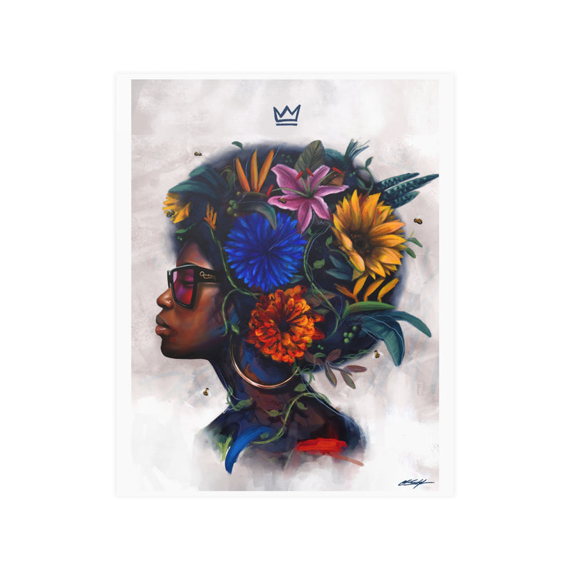 Dope Queen by Nature Satin Poster