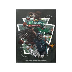 Legacy of Eagles QBs Satin Poster