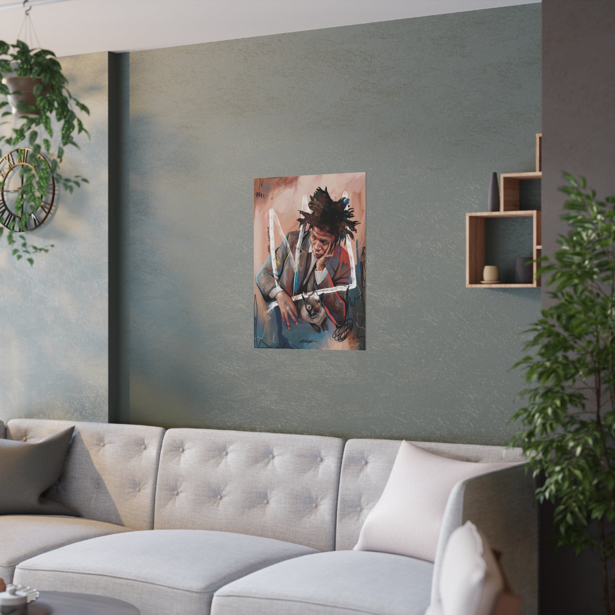 Basquiat Satin Poster