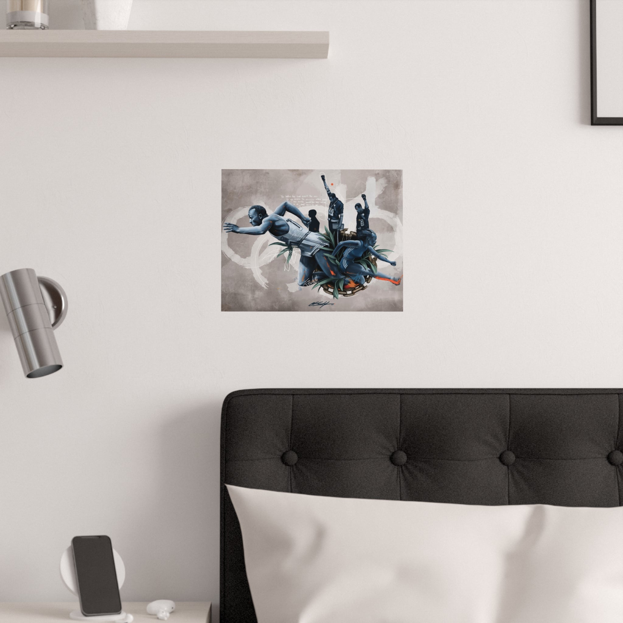 Black for Gold Satin Poster