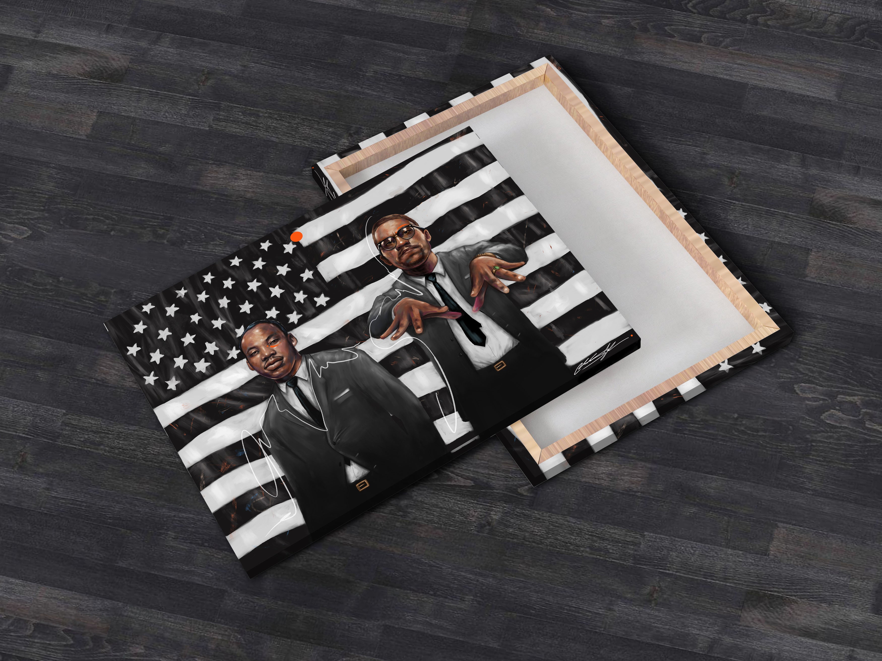 Activonia MLK and Malcolm X Outkast Art Print | Contemporary Wall Art