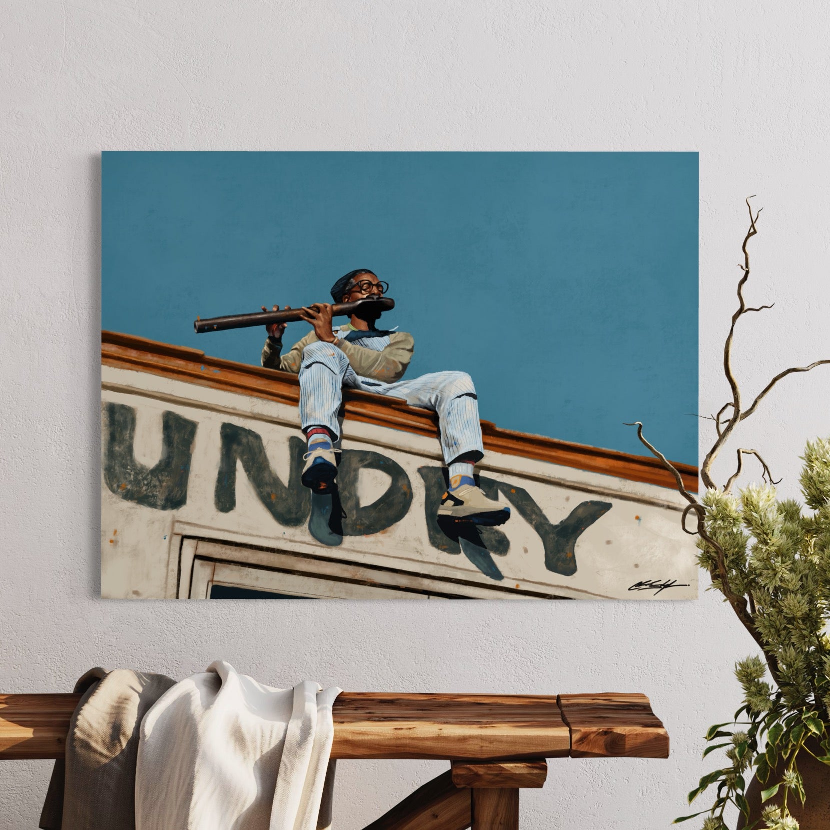 Andre 3000 Laundry Service | Contemporary Wall Art