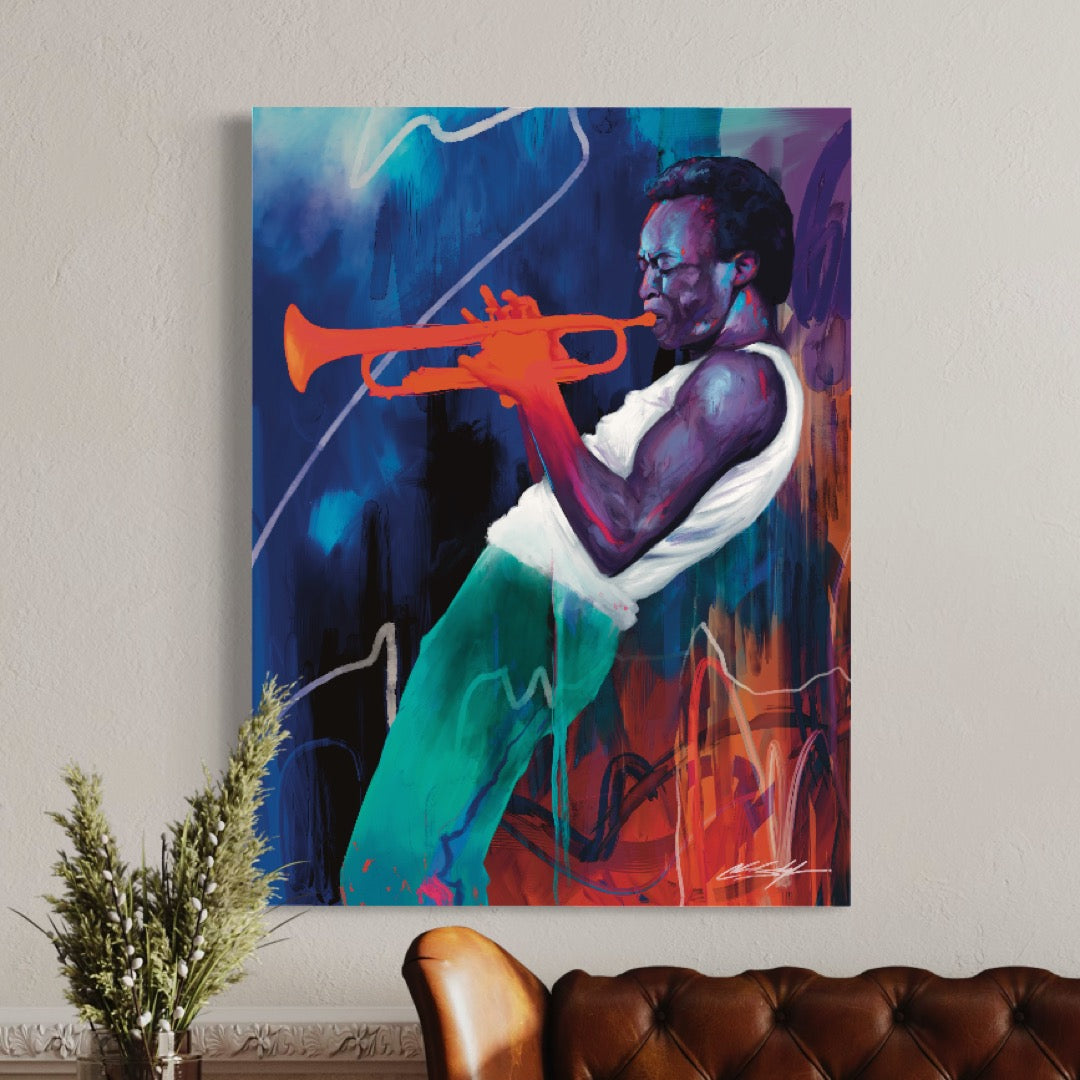 Miles Davis Contemporary Jazz Art