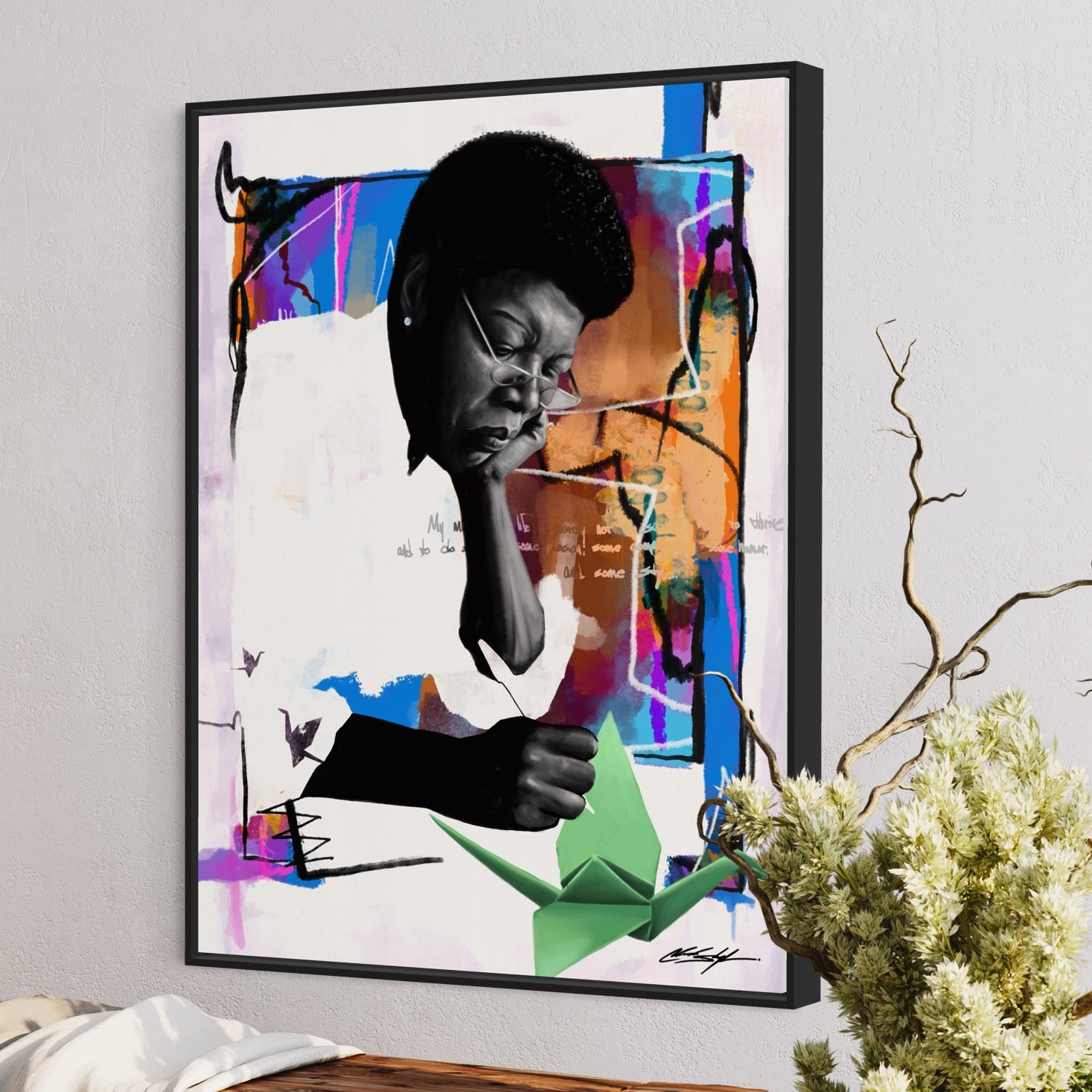 Maya Angelou Art Print | Contemporary Portrait Wall Art