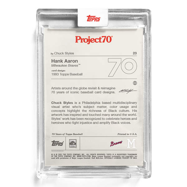 Topps Hank Aaron Project 70 Card