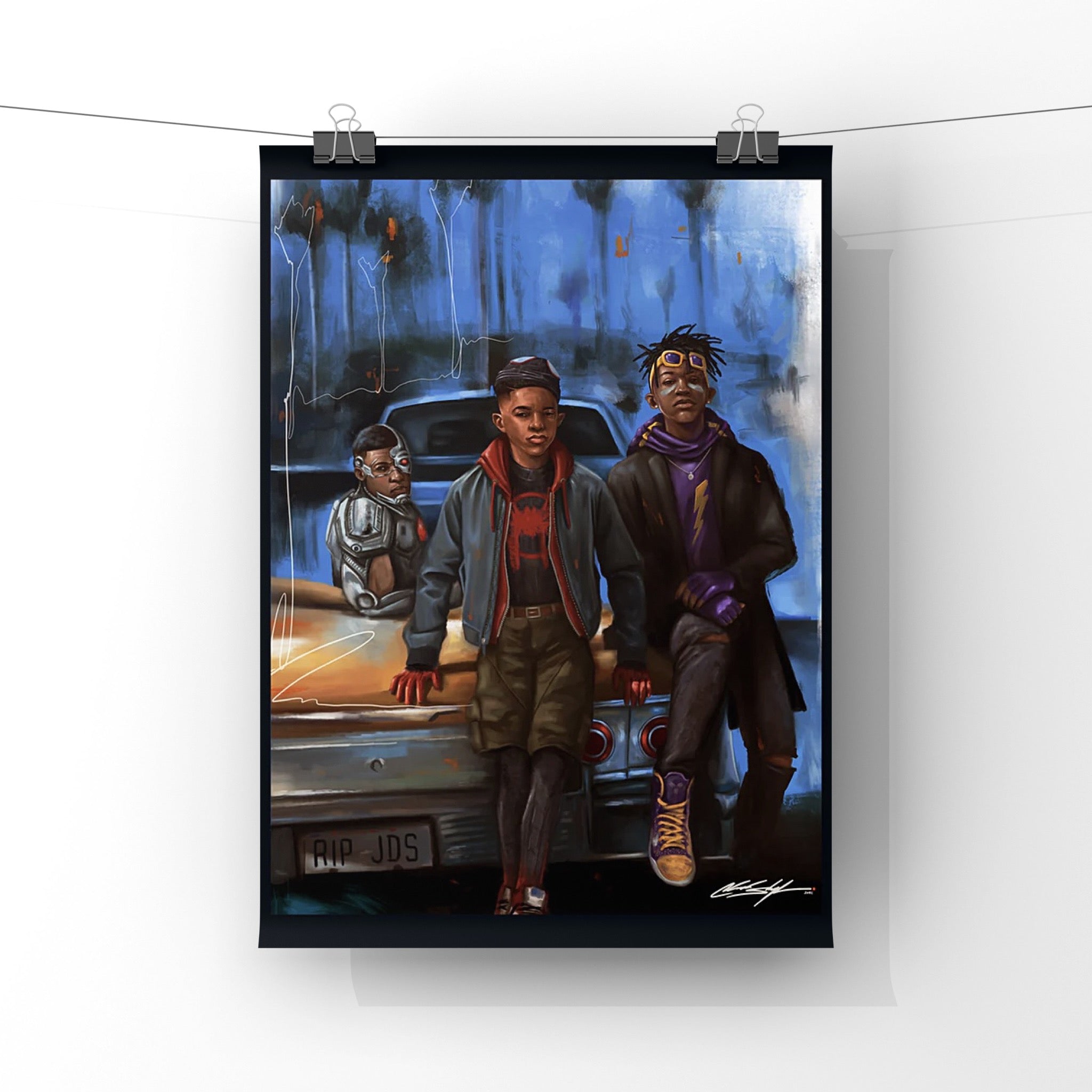 Super Boyz in the Hood Satin Paper Print