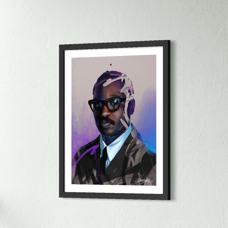 Ryan Coogler Art Print | Modern Cinematic Film Director Portrait Painting