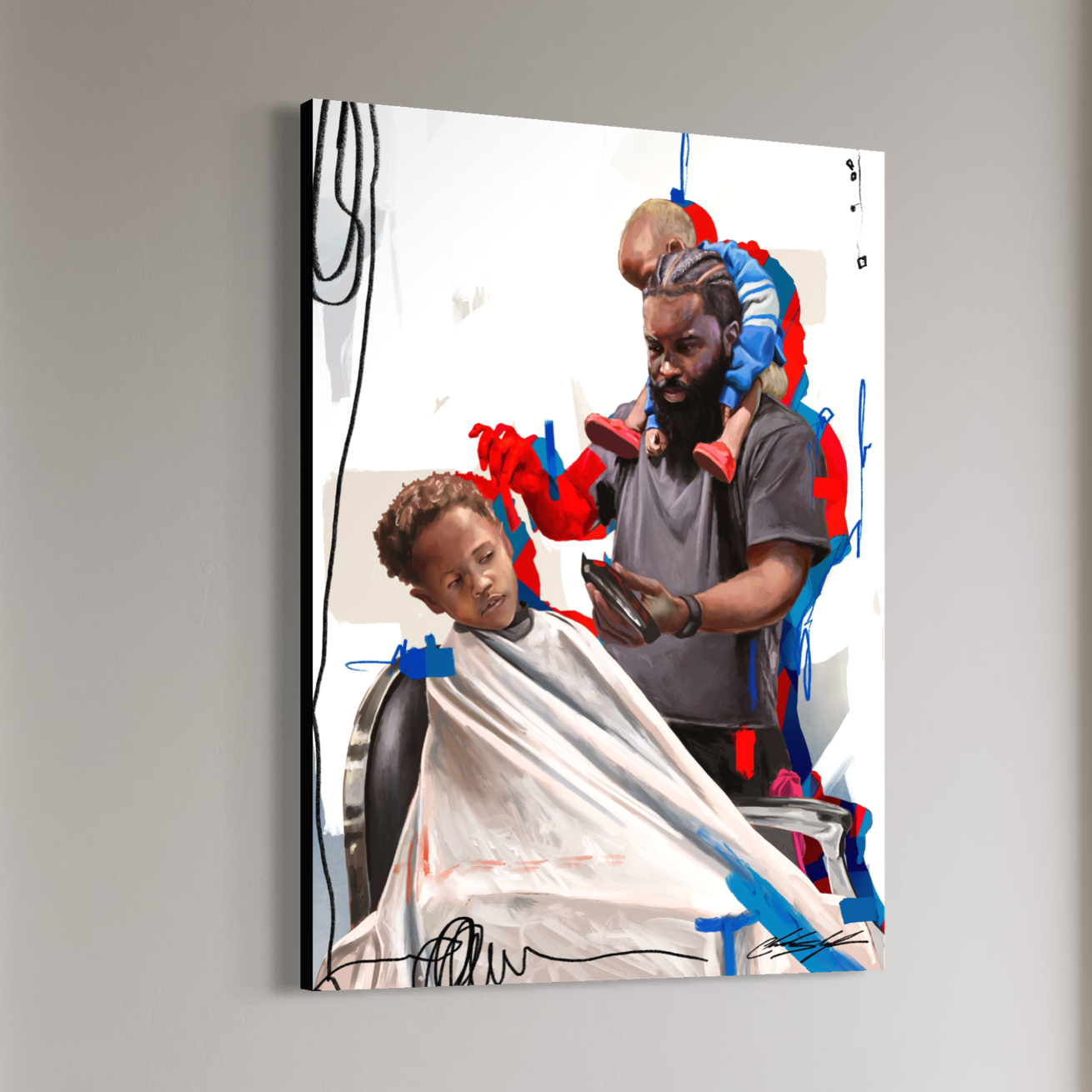 Barber Pops | Contemporary Portrait Wall Art