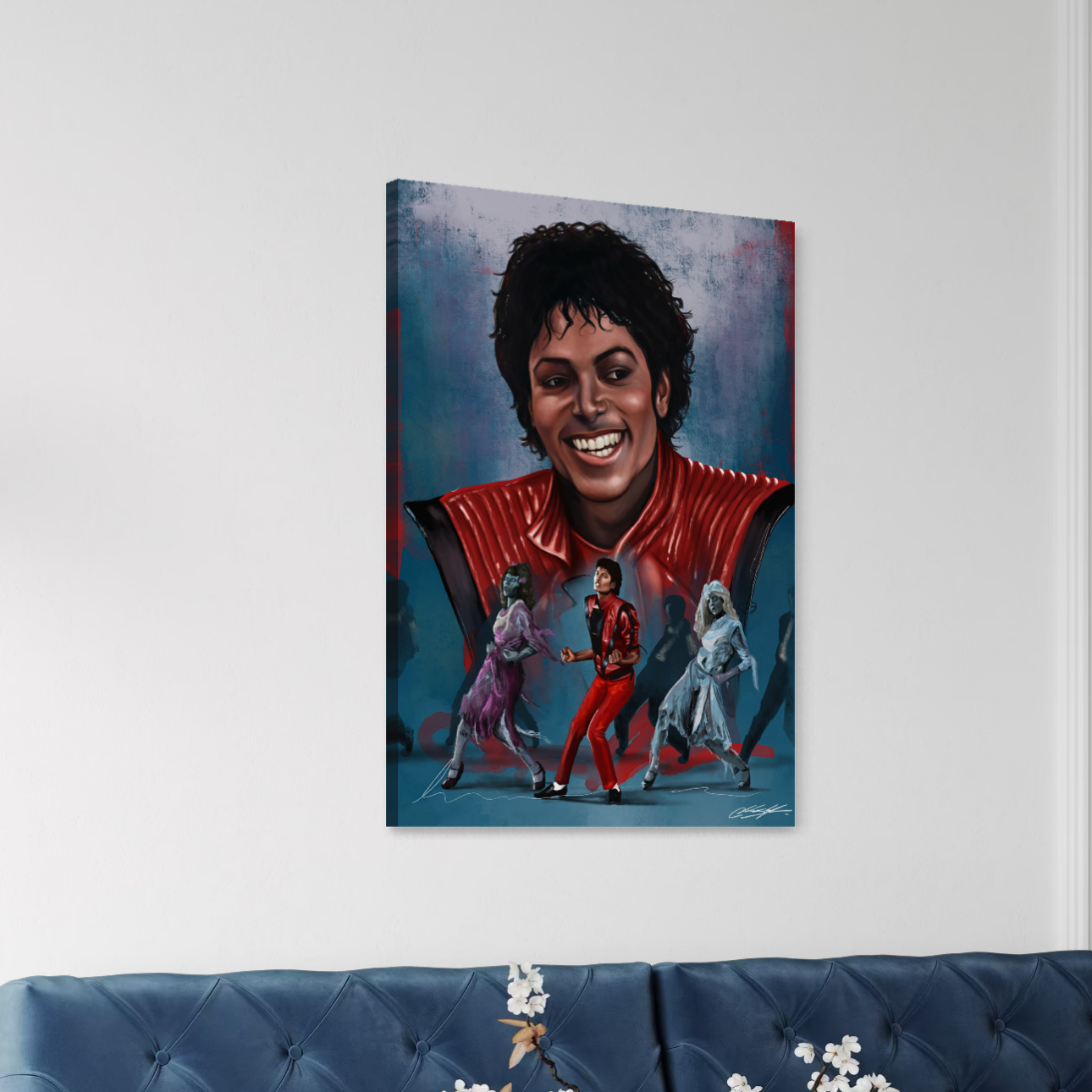 Thriller Michael Jackson | Contemporary Portrait Wall Art