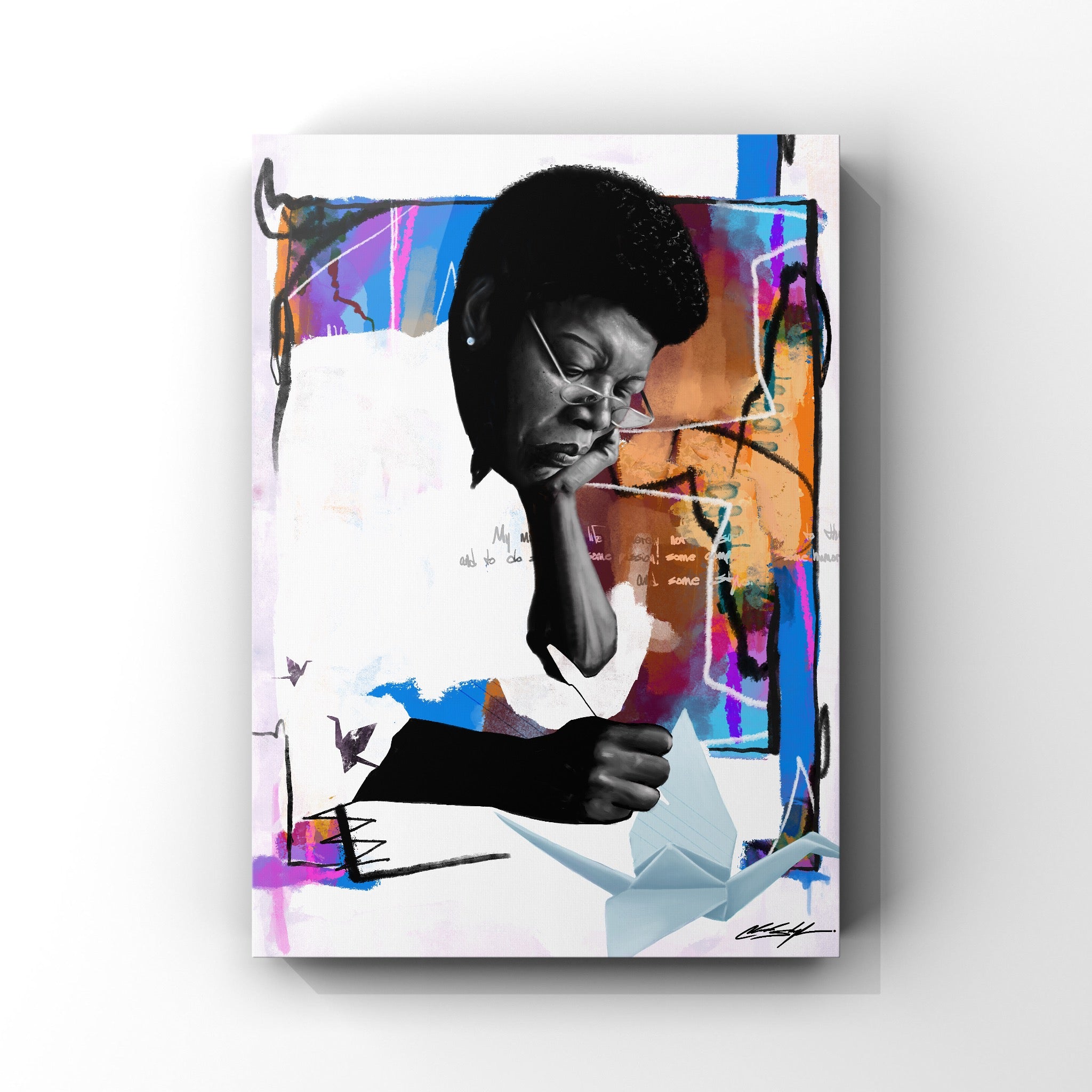 Poetry on a Paper Crane